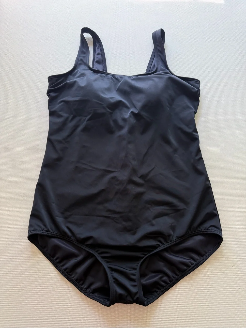 Lands' End Black One-Piece Swimsuit size 16